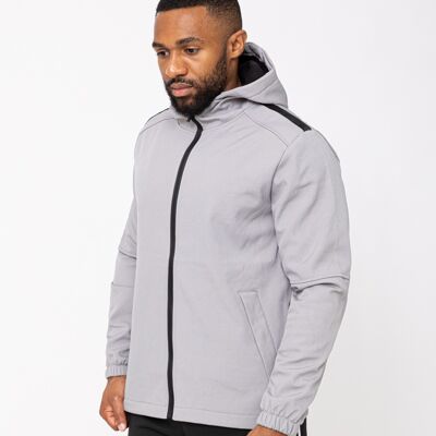 giacca con zip e340 grigio