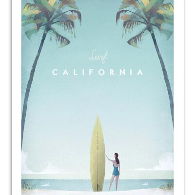 Art-Poster - Surf California - Henry Rivers W17402
