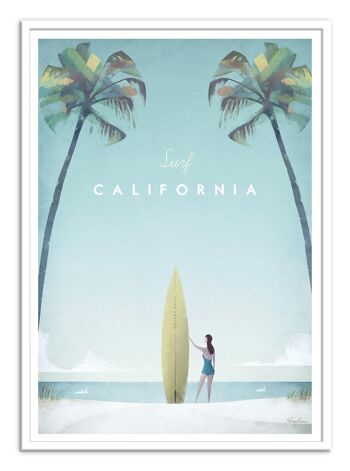 Art-Poster - Surf California - Henry Rivers W17402 2