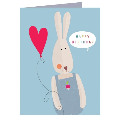 TY02 Mini Rabbit Birthday Card