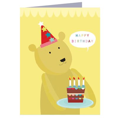 Biglietto di compleanno con mini orso TY10