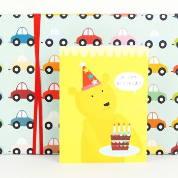 Carte d'anniversaire mini ours TY10 2