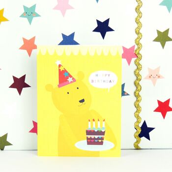 Carte d'anniversaire mini ours TY10 3