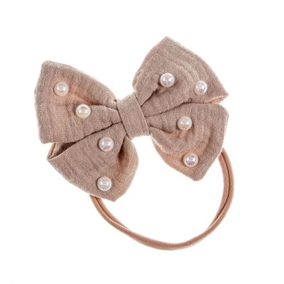 Lina Dark Beige Bow