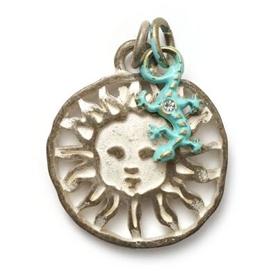 Sunshine M Sahara & Gecko Turquoise S, gemelo amuleto