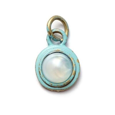 Perle turquoise, amulette S