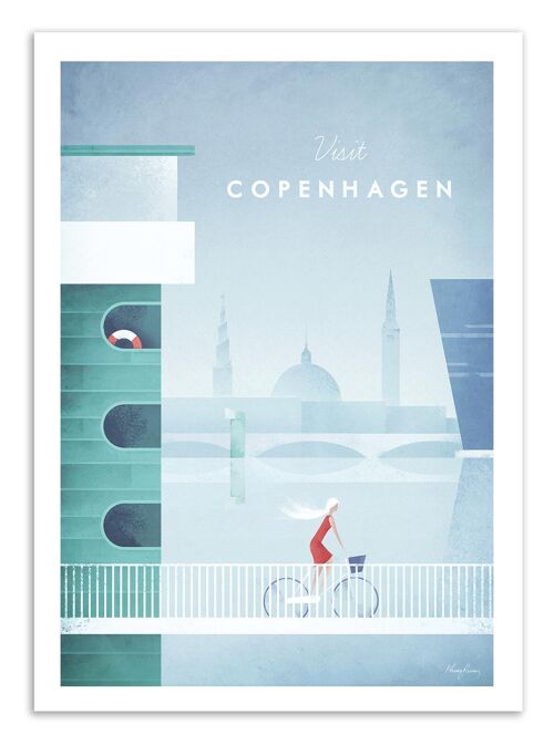 Art-Poster Visit Copenhagen - Henry Rivers W17403-A3