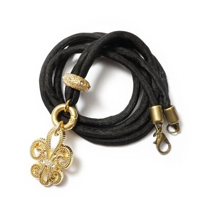 Chain Design 1167, Black Silk 88 GoldShiny