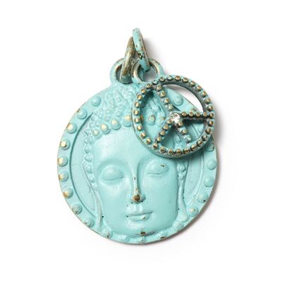 BuddhaSmile M & Peace S, Amulet Twin Turquoise