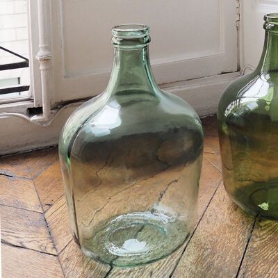 Bonbonne dame jeanne en verre recyclé transparent 12L