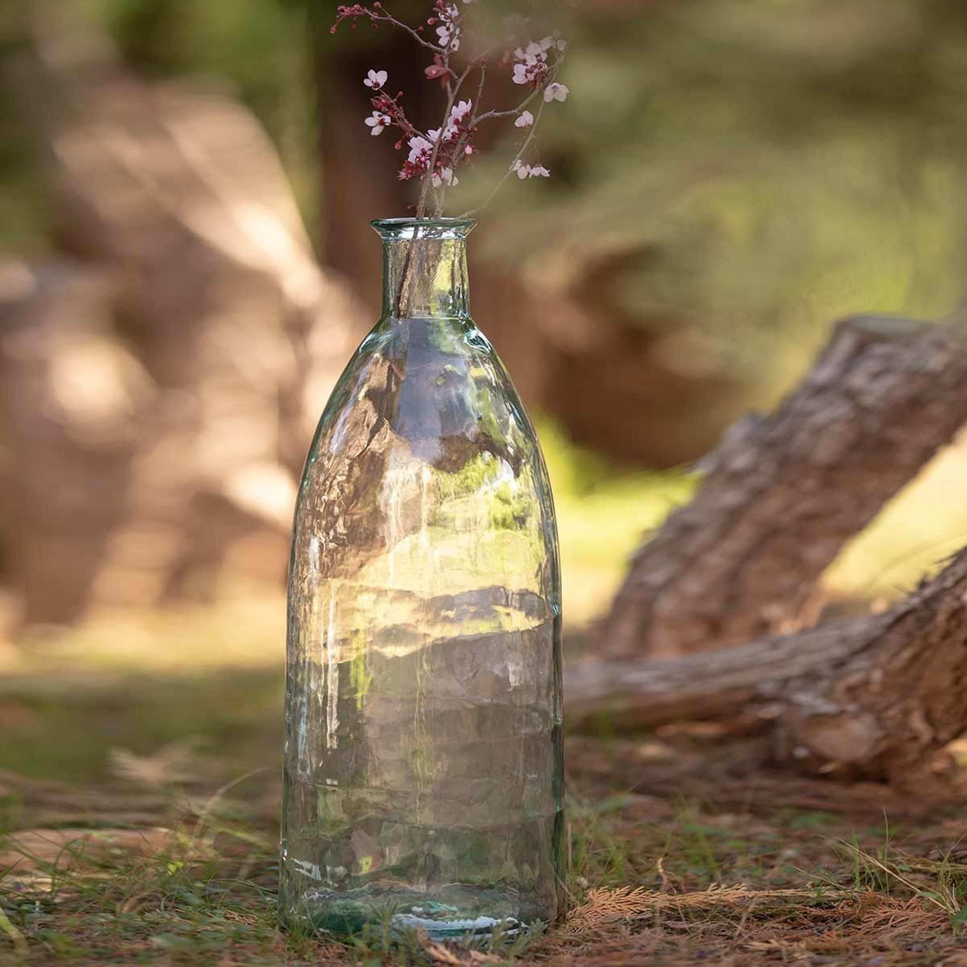 Bonbonne dame jeanne en verre recyclé transparent 4L – Decoclico