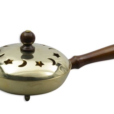 Incense pan with wooden handle 3