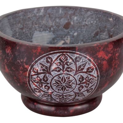 Soapstone bowl red