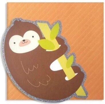 Sloth Cute Cut Card