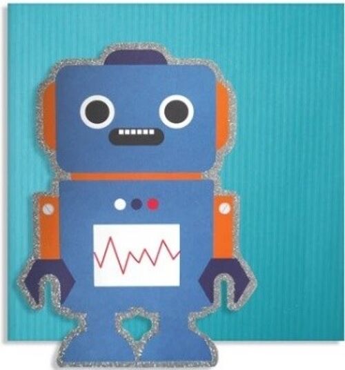 Robot Cute Cut Out Card