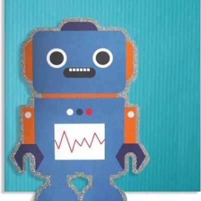 Robot Cute Cut Out Card