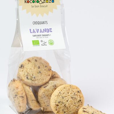 Biscuit gamme "les Croquants Végans" saveur lavande en sachet de 120g