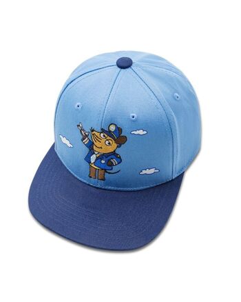 La souris « Pilot » – Snapback Kids bleu clair/marine 1