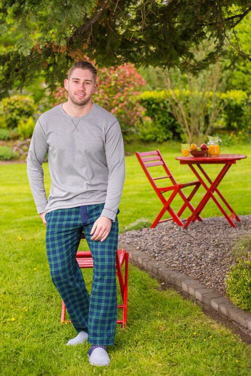 Flannel Lounge Pants - Green Tartan (LV6)