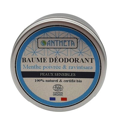 Magnesium solid deodorant - Peppermint & ravintsare - Sensitive skin