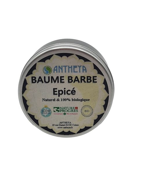 Baume barbe épicé - 100% végétal et 100% biologique