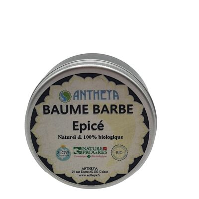 Spicy beard balm - 100% vegetable and 100% organic