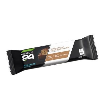 Achieve Protein Bars- 6 X 60g Barras de masa para galletas con chispas de chocolate