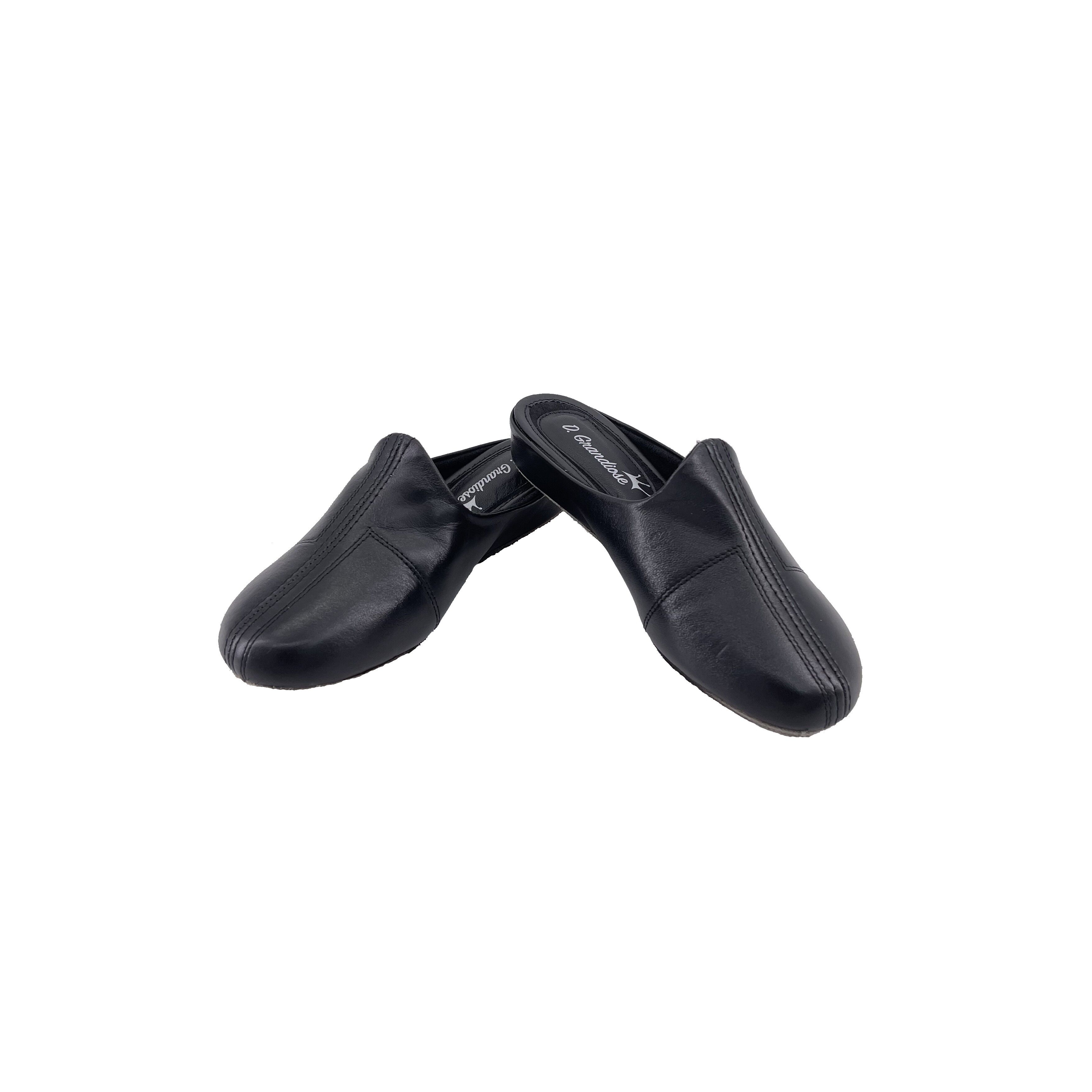 Sabot Comfort da donna in pelle nera