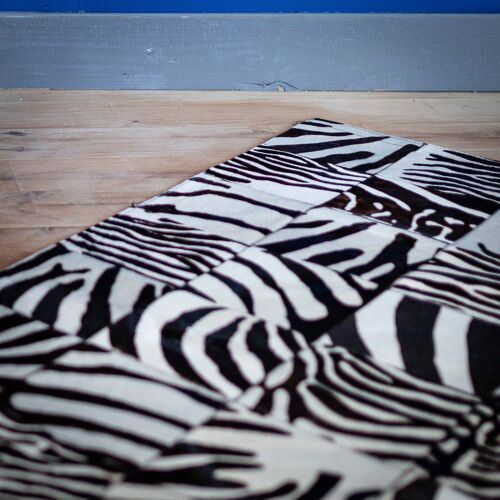 Cowhide Zebra patchwork