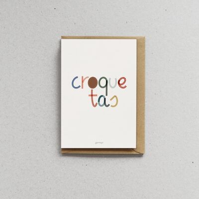 Card with envelope - croquettes