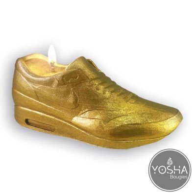 Golden Basket Sneaker Kerze