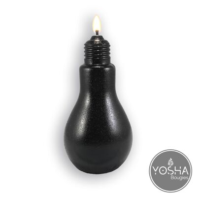 Black bulb candle