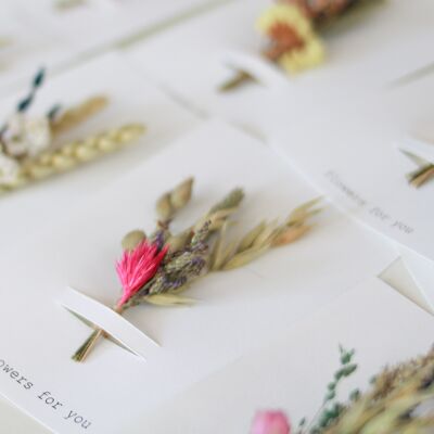 Flowers on a card | Product Range