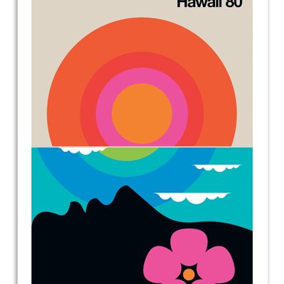 Cartel del arte - Hawaii 80 - Bo Lundberg W17690