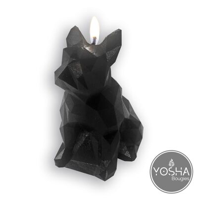 Bulldog candle black