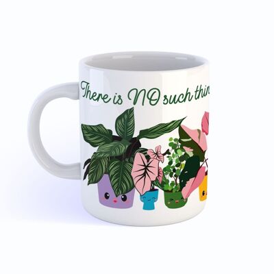 Mug Plantas con princesa rosa, caladium, pilea etc