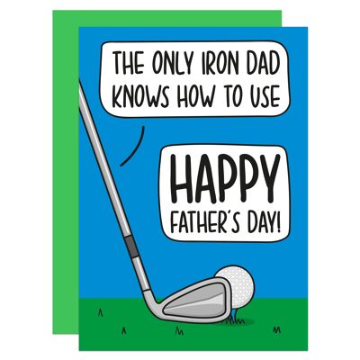 Golf Pun Fathers Day A6 Card