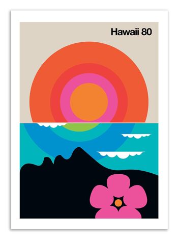 Art-Poster - Hawaii 80 - Bo Lundberg W17690-A3 1