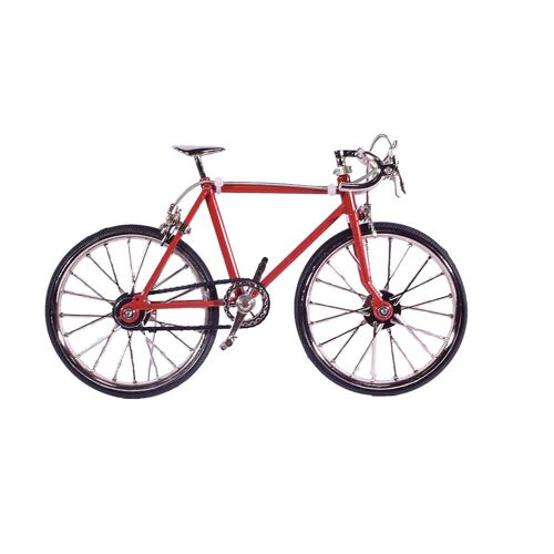 Red Metal Die Cast Bicycle Scale Model