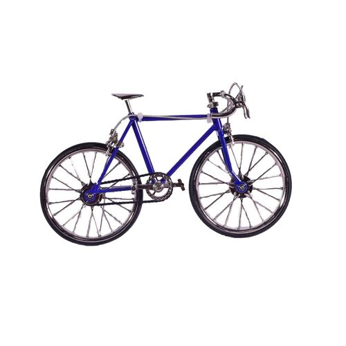 Blue Metal Die Cast Bicycle Scale Model