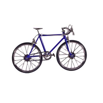 Maquette de vélo en métal bleu moulé sous pression