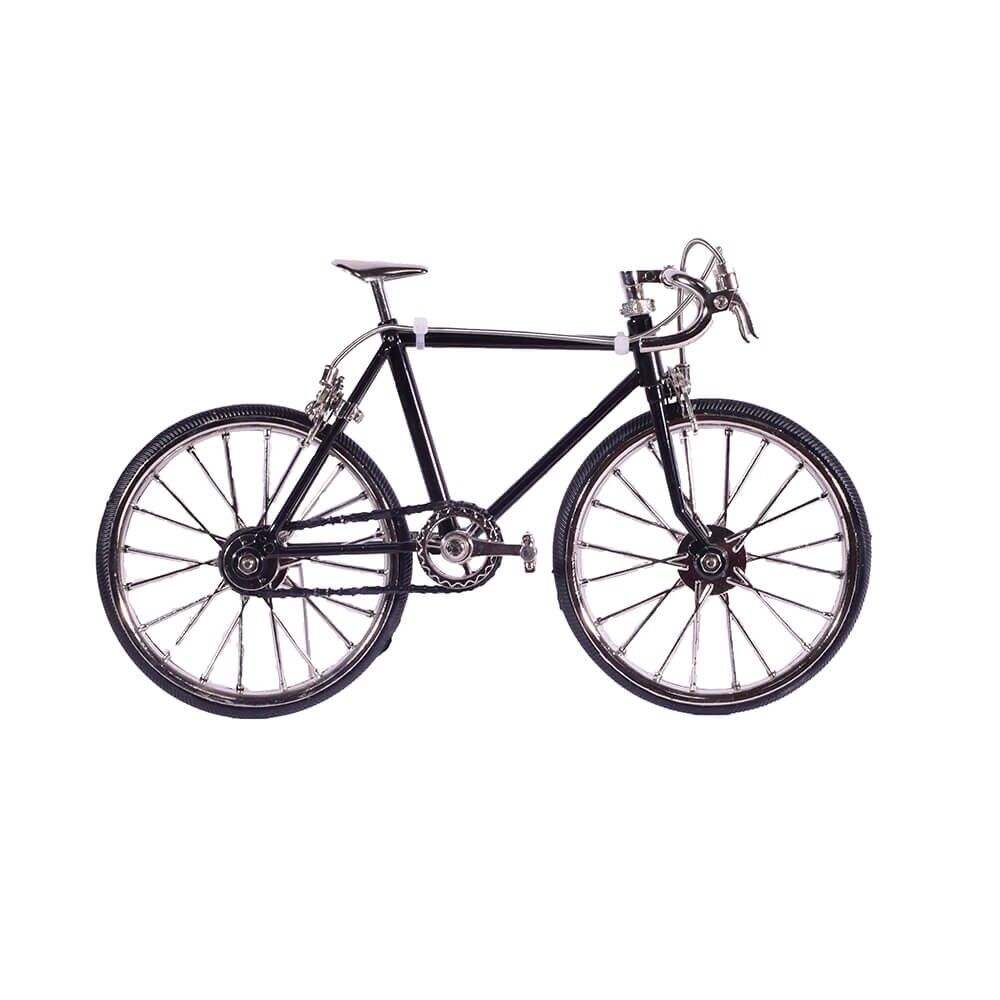 Black Metal Die Cast Bicycle Scale Model