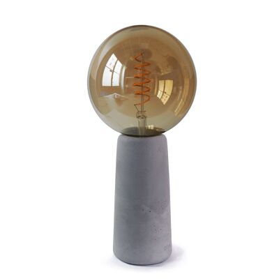 Tischlampe aus Beton - Leuchtturm mit Edison-Glühbirne