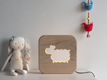 Veilleuse en bois kids Mouton - Blumen 2