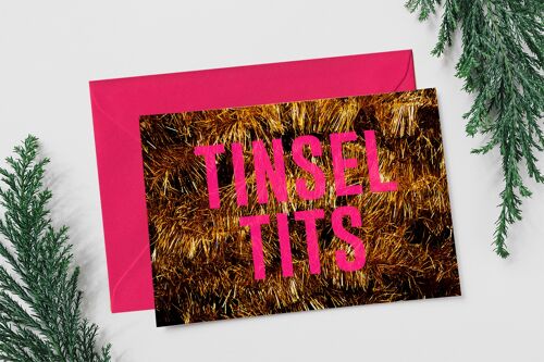 Tinsel Tits - Christmas Card