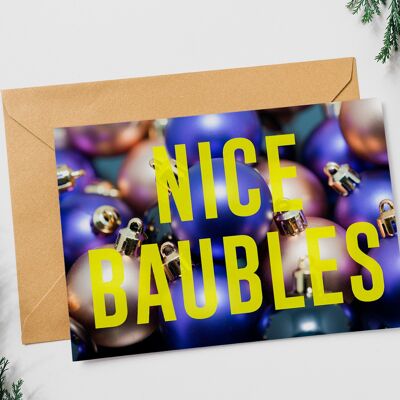 Simpatiche palline - Cartolina di Natale