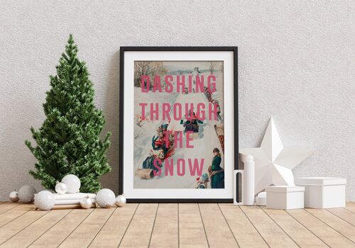 Dashing Through The Snow - A4 Print