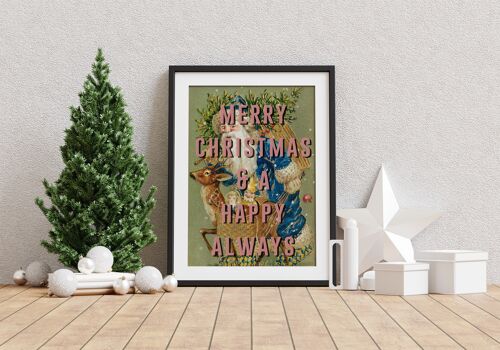 Merry Christmas & A Happy Always - A4 Print