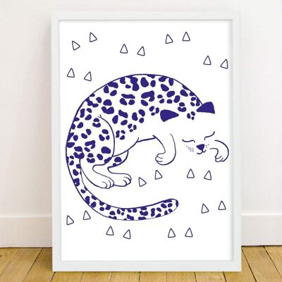 Glow in the dark Leopard Poster