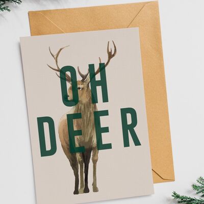 Oh Deer - Christmas Card